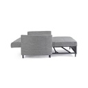 Divano letto due posti CLAYTON Grigio 166x88x h84 cm