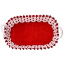 Donna resina con rossetto verde cm16,5x12h32