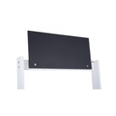 Espositore rustico Darik 4 cesti in vimini bianco