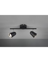 Faretto Toulouse Nero 2 Spot Led L34 cm Trio Lighting
