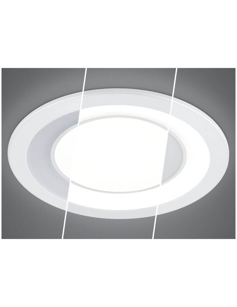 Faretto da Incasso Core Doppio Led 10w 3000k Ø14 cm Cromo Trio Lighting