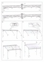 Gazebo in acciaio 2,5x3x2,5/2h m