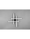 Lampada Soffitto Moderna Route Nero 4 Bacchette Led 4000k Trio Lighting