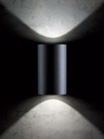 Lampada da parete in alluminio pressofuso con diffusori in vetro trasparente - 20W, 2120 lumen alluminio
