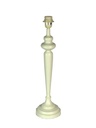 Vintage cream metal lamp 30h68 cm with gray bow
