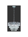 Lampadario Orient 3 Luci E14 Cromo Ø42 cm Pendenti Decorativi Trio Lighting