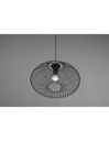 Lampadario Sospensione Gabbia Metallo Nero Cobain Trio Lighting