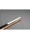 Lampadario Ufficio Doppia Emissione Vintage Legno E Metallo Nero Dimmer Deacon Trio Lighting