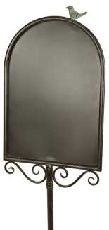 Lavagna c-piedistallo ferro h-4906 cm.43,5 x 43,5 h 152