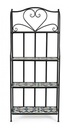 Libreria pieghevole Positano 4 piani in metallo stile country cm 57x28x133h