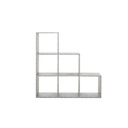 Libreria scaffale 6 scomparti colore cemento 116x33xh.118 cm
