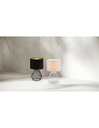Lumetto Chuck Base Metallica Geometrica Paralume Nero E Oro Trio Lighting