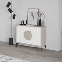 Madia Gora 110x35.6x82 cm Light Mocha con Ante Bianco