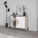 Madia Gora 110x35.6x82 cm Light Mocha con Ante Bianco