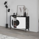 Madia Gora 110x35.6x82 cm Struttura Bendir e Ante Bianco