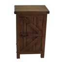 Mobile con 1 anta  noce country 50x36xh.80 cm