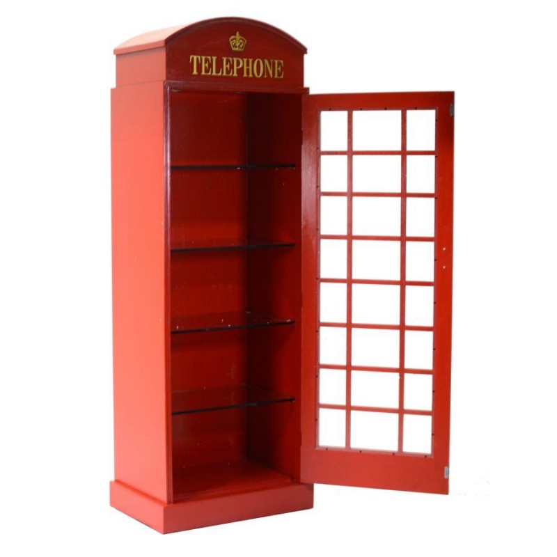Mobile cabina telefonica rosso  h180 cm