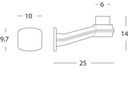 Accessorio per montaggio a muro in termo plastico. Sfere di dimensioni D.200, D.250 e D.300 mm nero