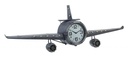 Orologio da parete aereo in acciaio stile industriale cm 143x20x46