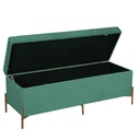 Panca velluto verde salvia cm115x40h45