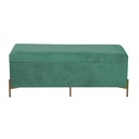 Panca velluto verde salvia cm115x40h45