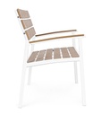 Panchina arredo giardino bianco Isak