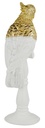 Pappagallo bianco su piedistallo tn-1915 cm17,5x13h41,5