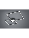 Plafoniera Hydra Doppio Quadrato Led 28w Antracite L65 cm Dimmerabile Trio Lighting