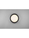 Plafoniera Listelli Legno Nero Led Dimmer Monte Ø40 cm Trio Lighting