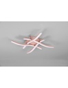 Plafoniera Moderna Design Hashtag Route Oro Rosa Led 4000k Trio Lighting