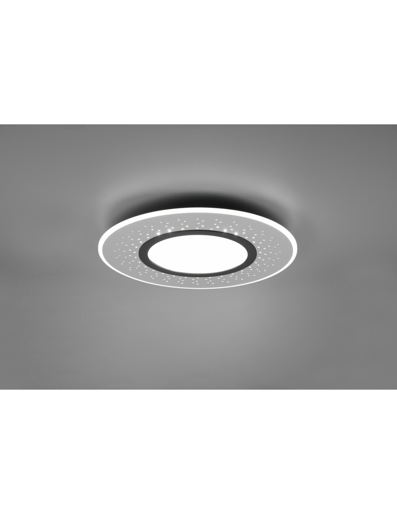 Plafoniera Moderna Verus Nichel Led Dimmer 44w Trio Lighting