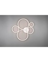 Plafoniera Rondo 5 Cerchi Led Dimmerabile Bianco L59 cm Trio Lighting