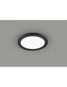 Plafoniera Rotonda Camillus Led Dimmerabile Nero IP44 Ø26 cm Trio Lighting