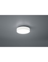 Plafoniera Soffitto Led Dimmer Cambio Colore Tessuto Bianco Lugano Ø30 cm Trio Lighting