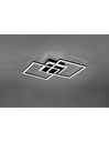 Plafoniera Venida Doppio Quadrato Nero Led 25w Dimmerabile L57 cm Trio Lighting