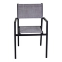 Poltrona in alluminio e textline Cleveland antracite