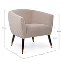 Poltrona rivestita stile atmosphere