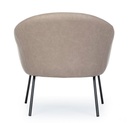 Poltrona tortora in velluto stile design