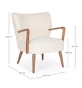 Poltrona vintage Moritz bianca