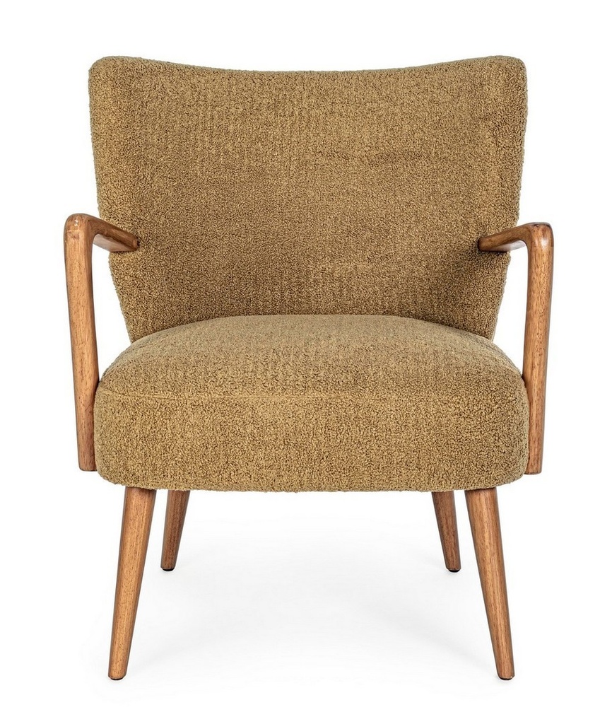 Poltrona vintage marrone/beige Moritz Palm