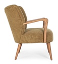 Poltrona vintage marrone/beige Moritz Palm