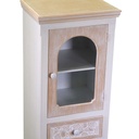 Portabottiglie legno 4 posti con portatappi bistrot rettangolare cm38x25h8