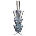Portafiori metallo 13 posti 4 piani cmø46 x 46 x h150