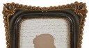 Portafoto nero bordo oro te-2220 cm. 17,5 x 3 h 23