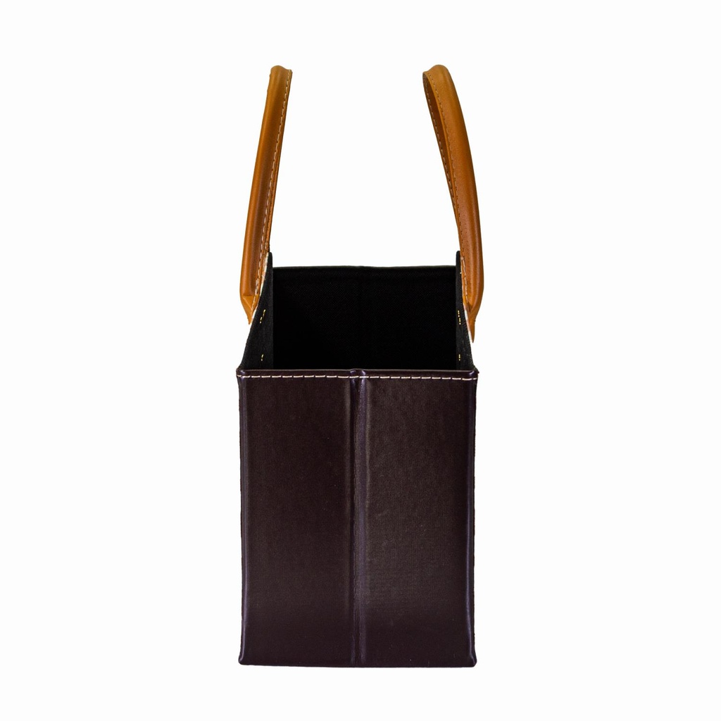 Portariviste ecopelle marroncino rettangolare cm33,5x15,5h25,5