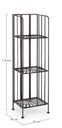 Scaffale 3P Ray Marrone 34X30X114H
