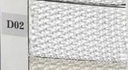 Rectangular white polyester box 1-7 with metal handles cm40x30h21,5