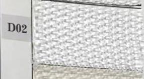 Rectangular white polyester box 1-7 with metal handles cm40x30h21,5