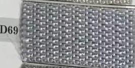 Rectangular gray polyester box 1-7 with metal handles cm40x30h21,5