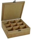 Scatola portathe decoro tazza yo-2527 cm. 24 x 24 h 8,5